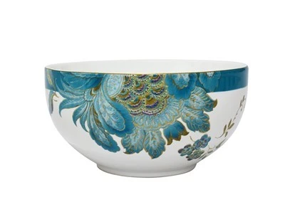 Turquoise Floral Ceramic Dinnerware Set
